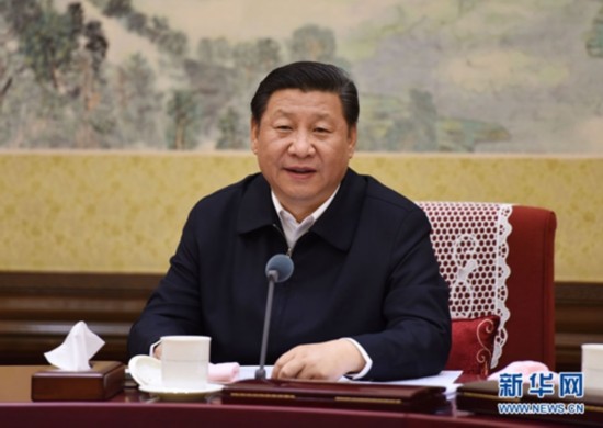 （2015年12月28日至29日，中共中央政治局召開專題民主生活會(huì)，對照檢查踐行“三嚴(yán)三實(shí)”情況，討論研究加強(qiáng)黨風(fēng)廉政建設(shè)措施。中共中央總書記習(xí)近平主持會(huì)議并發(fā)表重要講話。新華社記者 李學(xué)仁 攝）.jpg